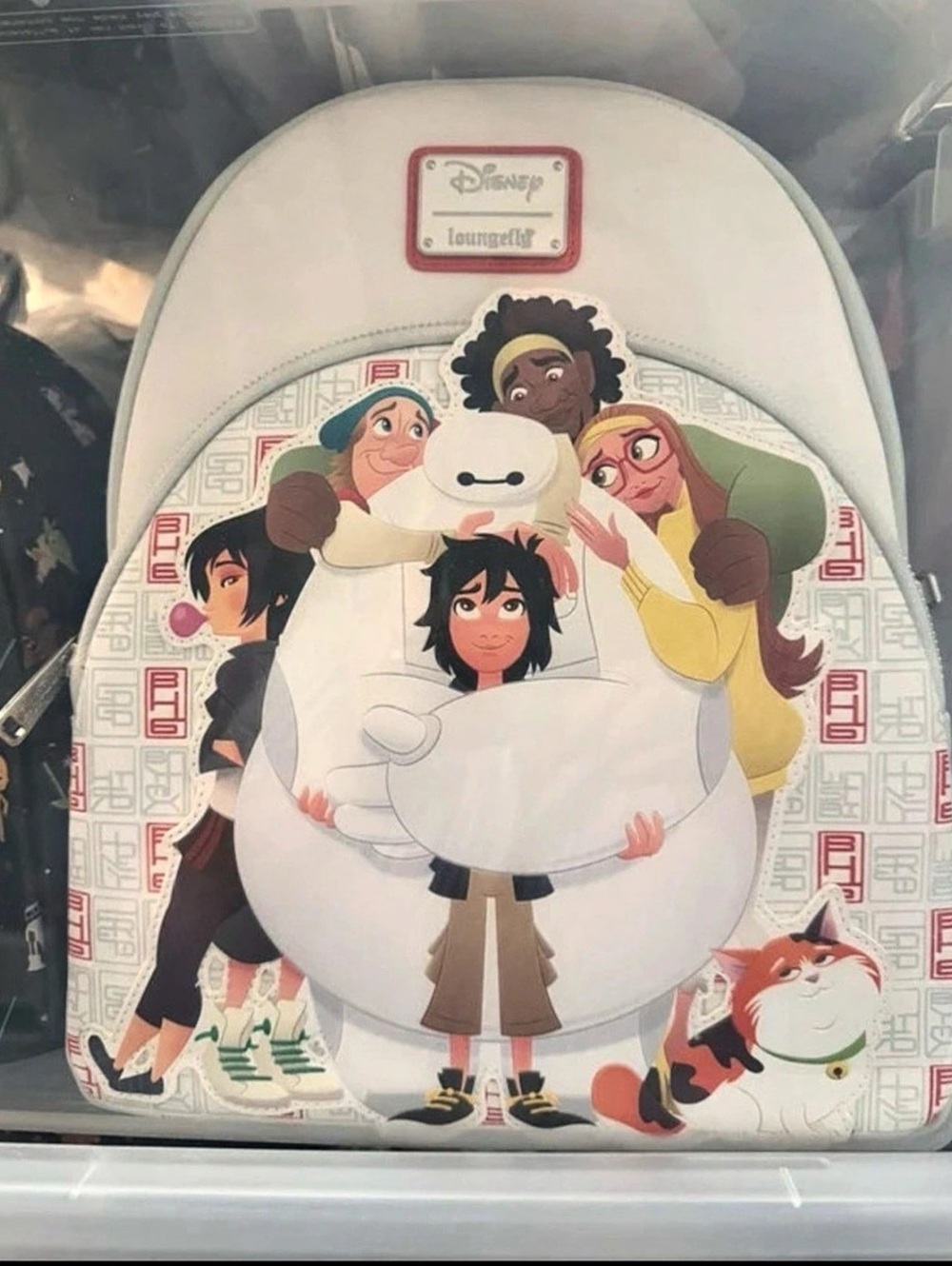 Loungefly Disney Big Hero 6 10th Anniversary Baymax Mini Backpack Red & White